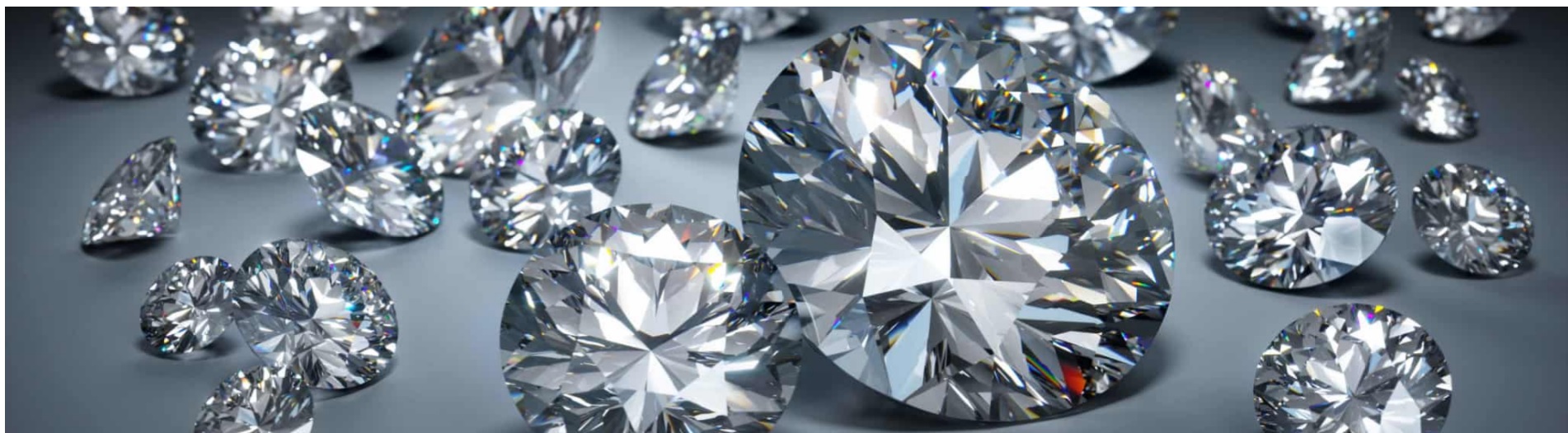 Flawless brilliant diamonds